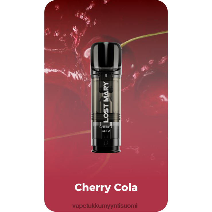 vape wholesale helsinki 662RF423 kirsikka cola LOST MARY Tappo esitäytetyt vaihtokotelot