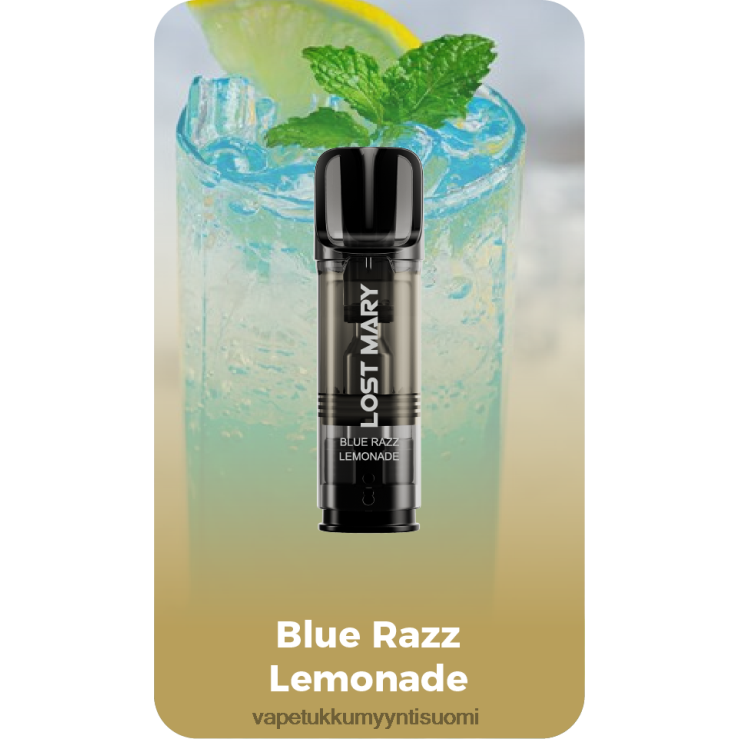 vape wholesale suomi 662RF421 sininen razz-limonadi LOST MARY Tappo esitäytetyt vaihtokotelot