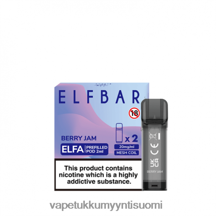 vape wholesale suomi 662RF341 marjahilloa ELFBAR Elfa esitäytetty tabletti - 2 ml - 20 mg (2 pakkausta)