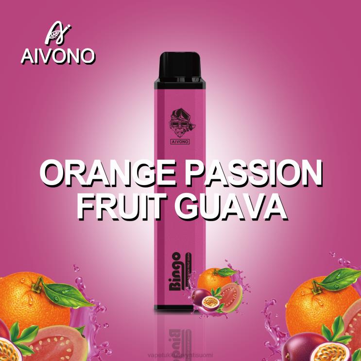 Vape Tukkumyynti Suomi - Aivono AIM BINGO 4000 appelsiini passionhedelmä guava 2R4J2132
