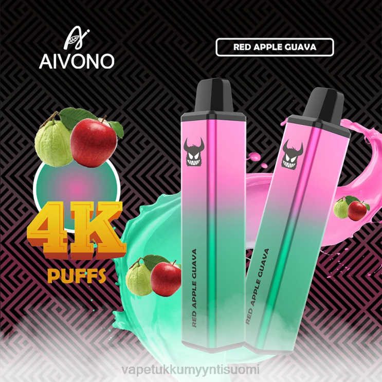 Vape Juice Wholesale - Aivono AIM FREAK 4000 punainen omena guava 2R4J2257