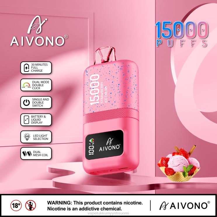 Vape Juice Bottles Wholesale - Aivono AIM magic 15 000 mansikkajäätelöä 2R4J266
