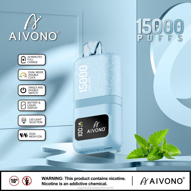Vape Tukkumyynti Suomi - Aivono AIM magic 15 000 viileä minttu 2R4J262