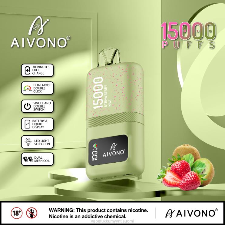 Vape Wholesale Helsinki - Aivono AIM magic 15 000 mansikka kiivi 2R4J263