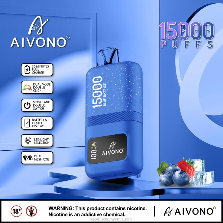 Vape Wholesale Online - Aivono AIM magic 15 000 sininen razz-jää 2R4J264