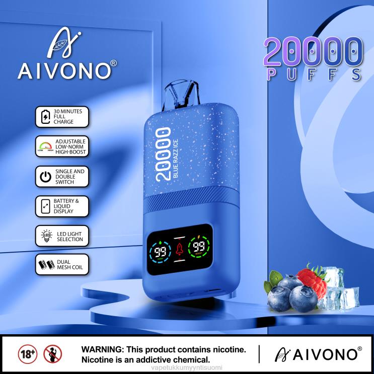 Vape Coil Wholesale - Aivono AIM magic 20 000 sininen razz-jää 2R4J279