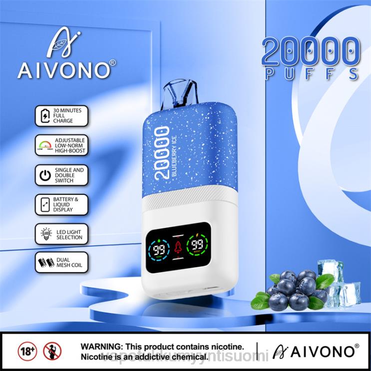 Vape Wholesale Helsinki - Aivono AIM magic 20 000 mustikka jäätä 2R4J273