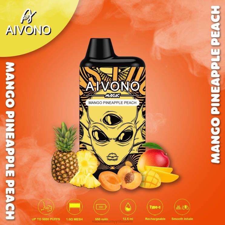 E Liquid Wholesale - Aivono AIM MAGIC 5800 mouth box savuke mango ananas persikka 2R4J288