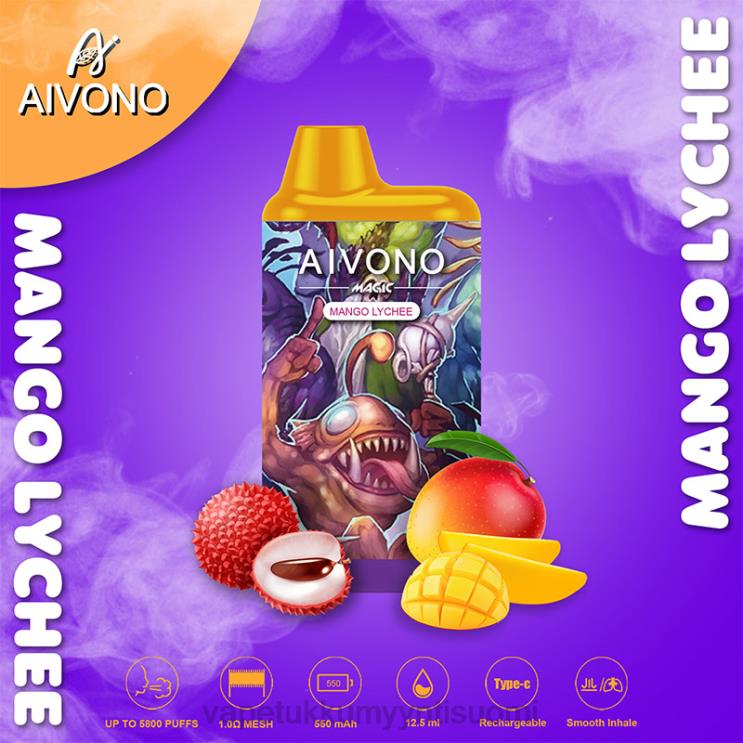 E Liquid Wholesale - Aivono AIM MAGIC 5800 mouth box savuke mango litsi 2R4J298