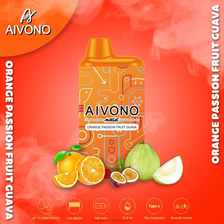 Höyrystää Vape - Aivono AIM MAGIC 5800 mouth box savuke appelsiini passionhedelmä guava 2R4J290
