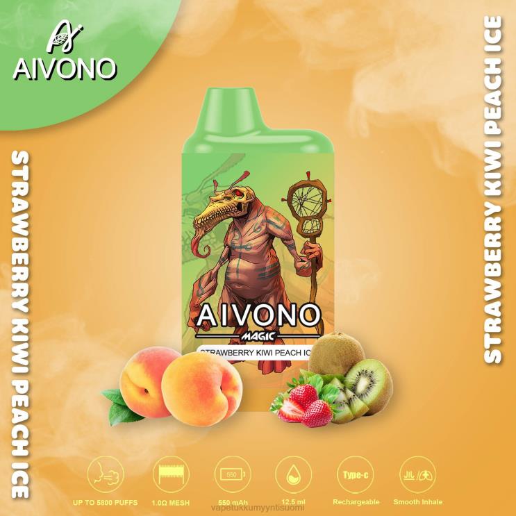 Vape Juice Bottles Wholesale - Aivono AIM MAGIC 5800 mouth box savuke mansikka kiivi persikkajää 2R4J296