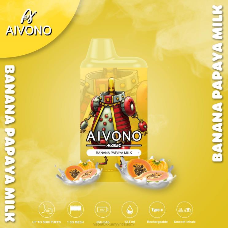 Vape Wholesale Online - Aivono AIM MAGIC 5800 mouth box savuke banaani papaija maitoa 2R4J294