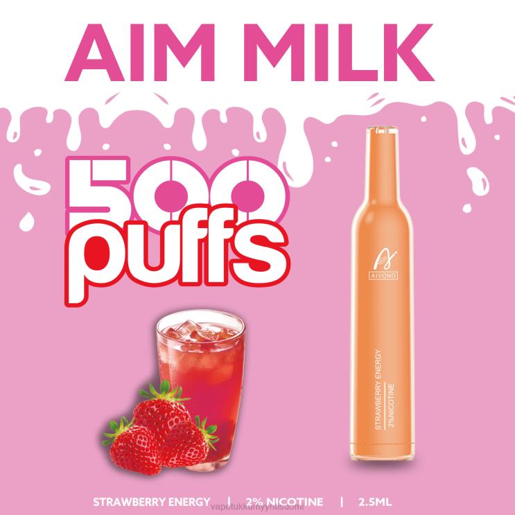 Vape Juice Bottles Wholesale - Aivono AIM MILK 500 mansikka energiaa 2R4J2266