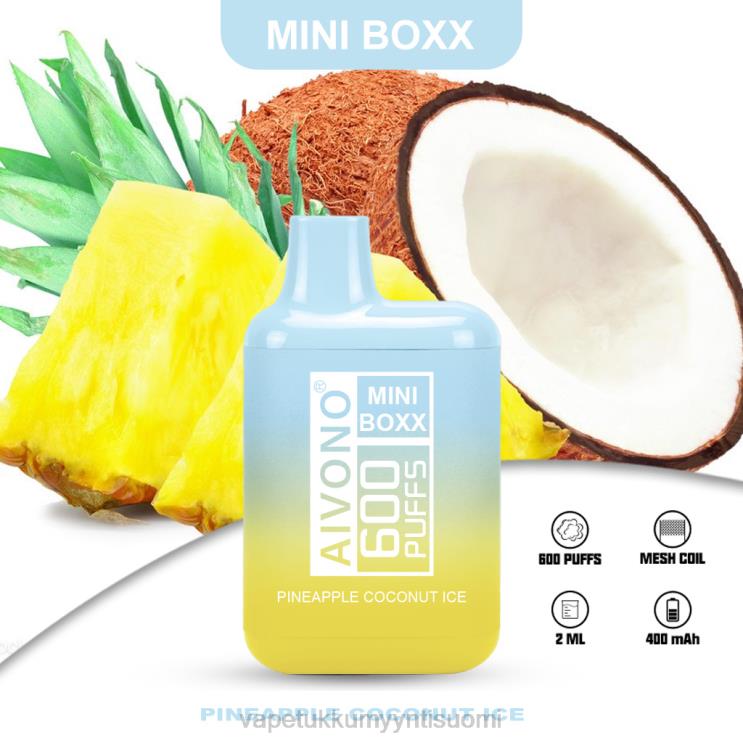 E Liquid Wholesale - Aivono AIM MINI BOXX 600 ananas kookosjää 2R4J2238