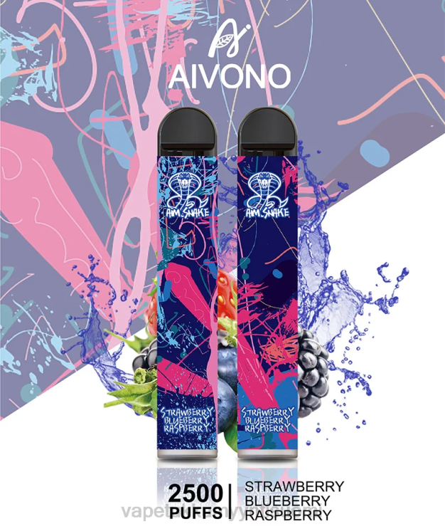 E Liquid Wholesale - Aivono AIM SNAKE 2500 mansikka mustikka vadelma 2R4J2318