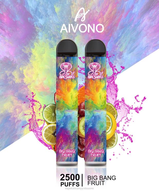 Vape Tukkumyynti Suomi - Aivono AIM SNAKE 2500 big bang -hedelmiä 2R4J2322