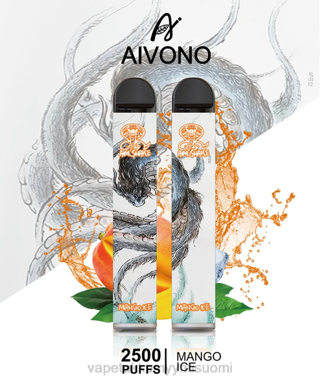 Vape Wholesale Helsinki - Aivono AIM SNAKE 2500 mango jäätä 2R4J2313