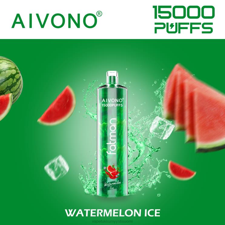 Vape Tukkumyynti Suomi - Aivono FATMAN 15 000 vesimeloni jäätä 2R4J212