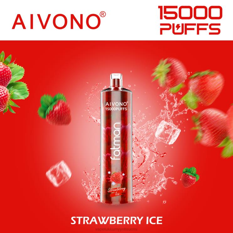 Vape Wholesale Suomi - Aivono FATMAN 15 000 mansikka jäätä 2R4J211
