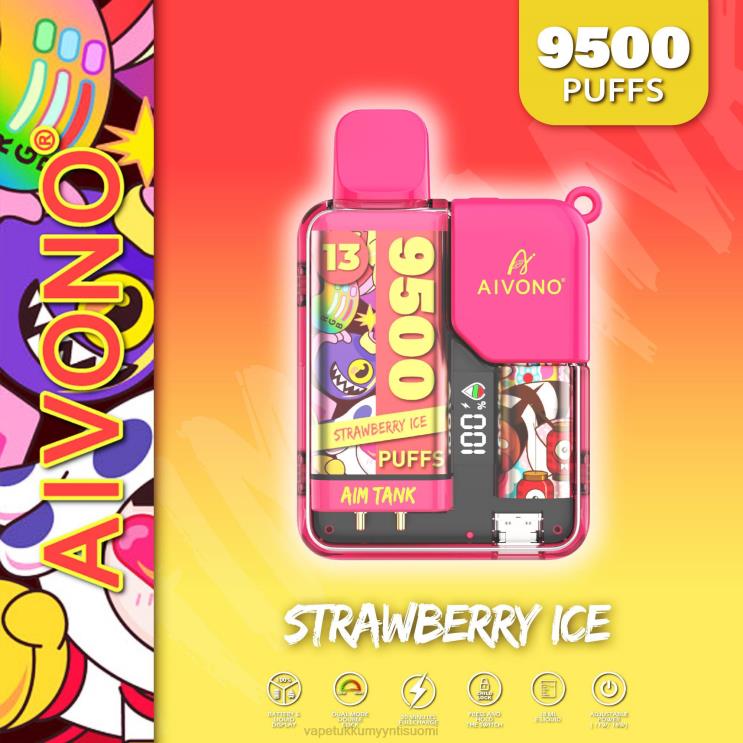 E Liquid Wholesale - Aivono AIM TANK 9500 mansikka jäätä 2R4J238