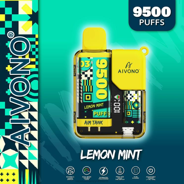 Elux Vape Juice Wholesale - Aivono AIM TANK 9500 sitruuna minttu 2R4J235