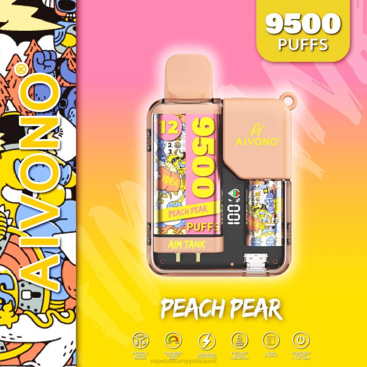 Vape Wholesale Suomi - Aivono AIM TANK 9500 persikka päärynä 2R4J241