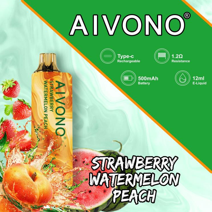E Liquid Wholesale - Aivono AIM GUN 7000 mansikka vesimeloni persikka 2R4J2108