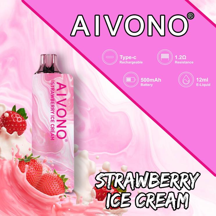 Elux Vape Juice Wholesale - Aivono AIM GUN 7000 mansikkajäätelöä 2R4J2105
