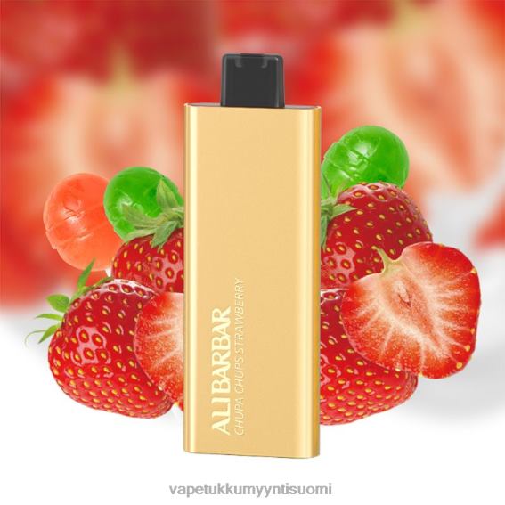 Vape Wholesale Helsinki - Alibarbar Pandora 7000 kertakäyttöinen vape chupa chups mansikka 6DJ0653
