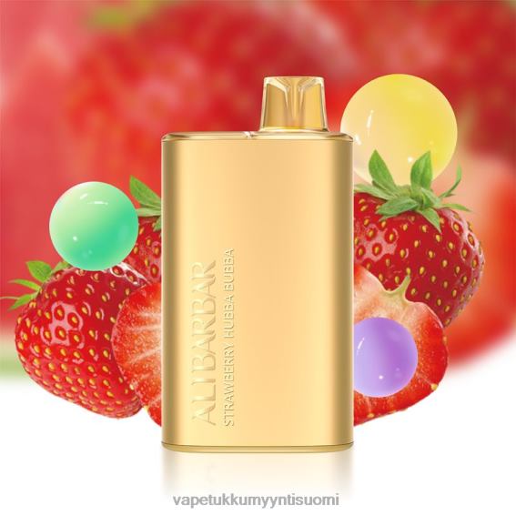 Vape Tukkumyynti Suomi - Alibarbar Rich 8000 kertakäyttöinen vape mansikka hubba bubba 6DJ0612