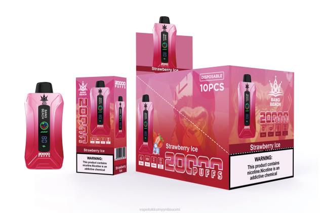 Bang Beach 20 000 puhallusta älykkään näytön vape mansikka jäätä Vape Juice Bottles Wholesale - 28NT6