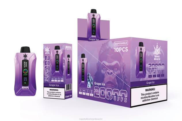 Bang Beach 20 000 puhallusta älykkään näytön vape rypäleen jäätä Höyrystää Vape - 28NT10
