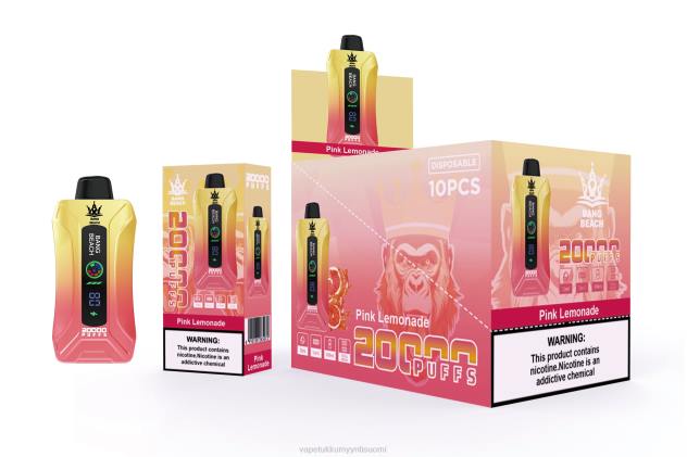 Bang Beach 20 000 puhallusta älykkään näytön vape vaaleanpunainen limonadi Vape Wholesale Online - 28NT4