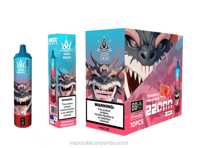 Bang Beach 22000 puhalluksen älynäyttö mansikka vesimeloni Vape Wholesale Helsinki - 28NT23