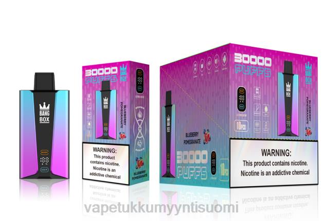 Bang Box 30 000 puhalluksen älynäyttö mustikka pomgerante Vape Tukkumyynti Suomi - 28NT80