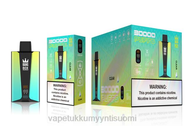 Bang Box 30 000 puhalluksen älynäyttö selkeä E Liquid Wholesale - 28NT76