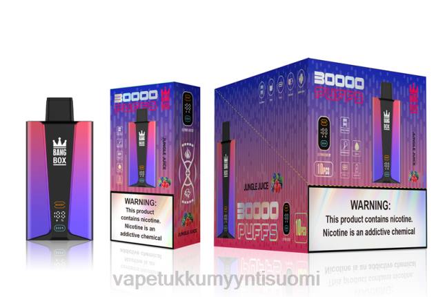 Bang Box 30 000 puhalluksen älynäyttö viidakkomehu Höyrystää Vape - 28NT78
