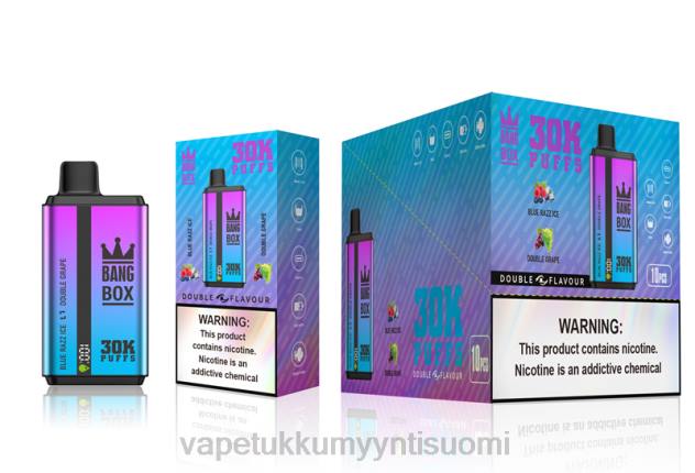 Bang Box 30 000 tuulahdusta kaksinkertaista makua blue razz ice & double grape Vape Wholesale Online - 28NT72