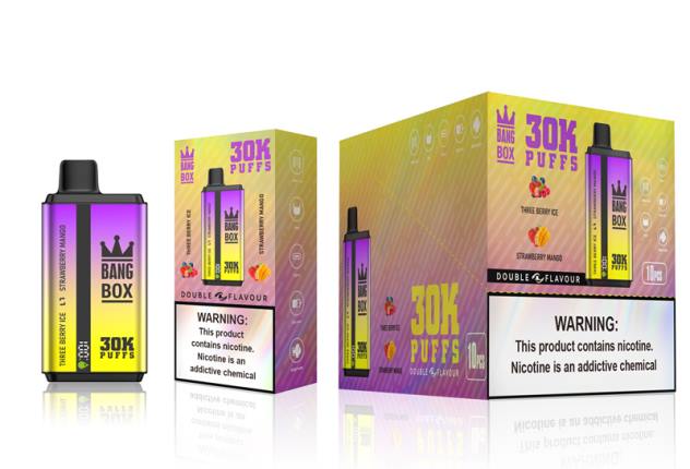 Bang Box 30 000 tuulahdusta kaksinkertaista makua kolmen marjan jää & mansikka mango Vape Coil Wholesale - 28NT67