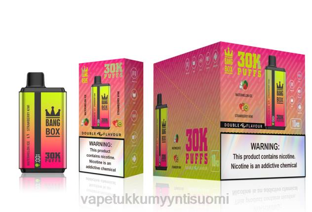 Bang Box 30 000 tuulahdusta kaksinkertaista makua vesimelonijää ja mansikkakiivi Vape Wholesale Online - 28NT62