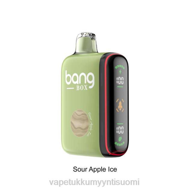 Bang Box 9000-18000 puhalluksen älykäs tehonäyttö hapan omenajää E Liquid Wholesale - 28NT28