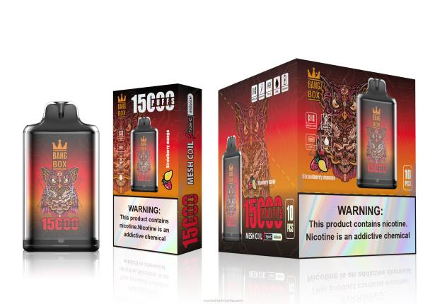 Bang Box s1-15 000 puhallusta mansikka mango Vape Wholesale Helsinki - 28NT101