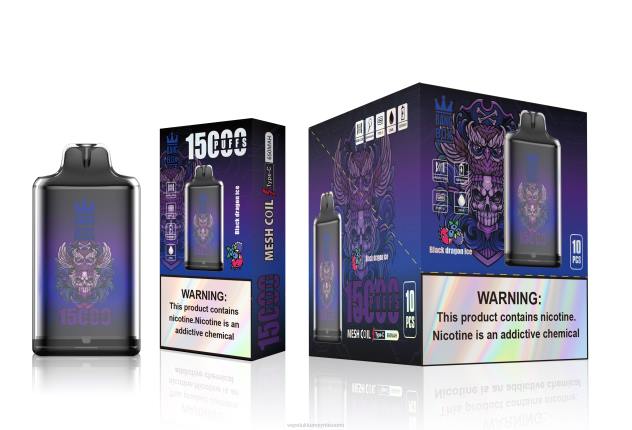 Bang Box s1-15 000 puhallusta musta lohikäärmejää Vape Tukkumyynti Suomi - 28NT110
