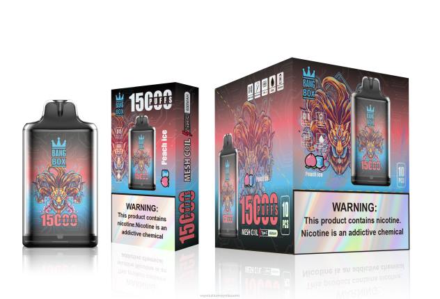 Bang Box s1-15 000 puhallusta persikkajäätä Vape Wholesale Online - 28NT102