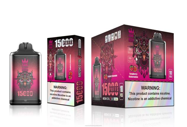 Bang Box s1-15 000 puhallusta vadelma vesimeloni Vape Juice Wholesale - 28NT105