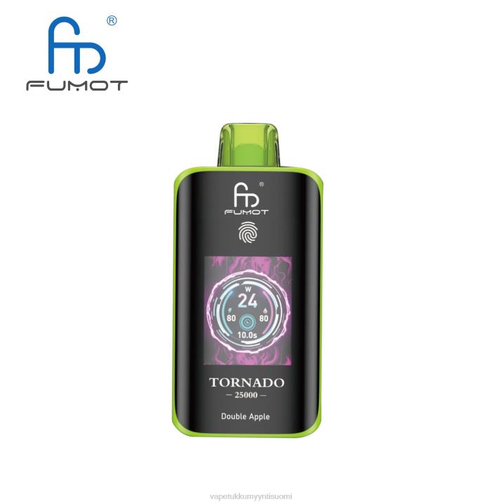 Elux Vape Juice Wholesale - Fumot Tornado 25000 kertakäyttöistä höyryä kaksinkertainen omena F0265
