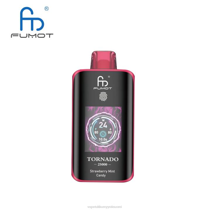 Elux Vape Juice Wholesale - Fumot Tornado 25000 kertakäyttöistä höyryä mansikka minttu karkkia F02615