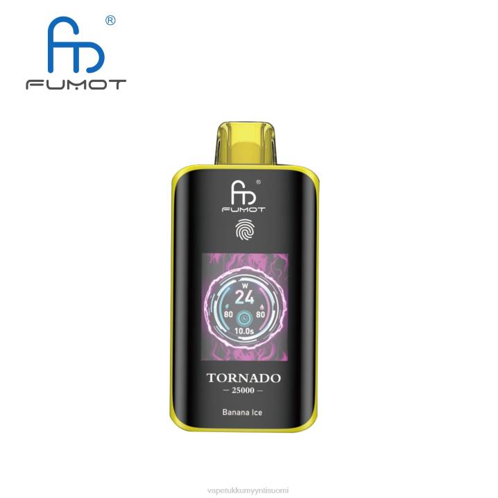Vape Wholesale Suomi - Fumot Tornado 25000 kertakäyttöistä höyryä banaani jää F0261
