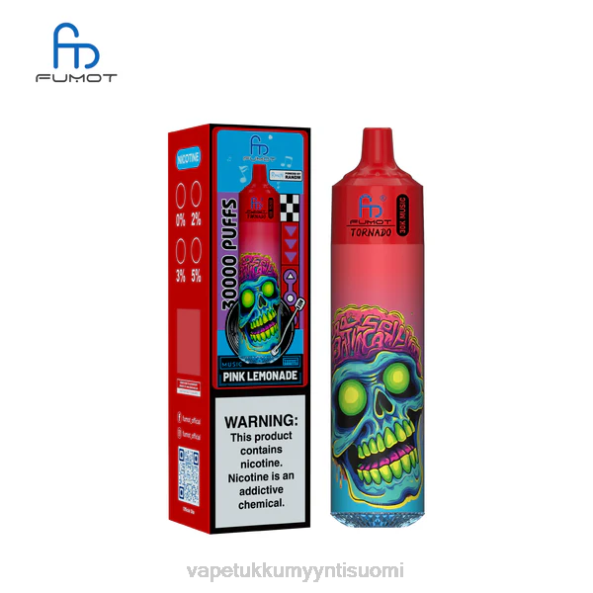Vape Wholesale Helsinki - Fumot Tornado 30k musiikkia vaaleanpunainen limonadi 60BB23