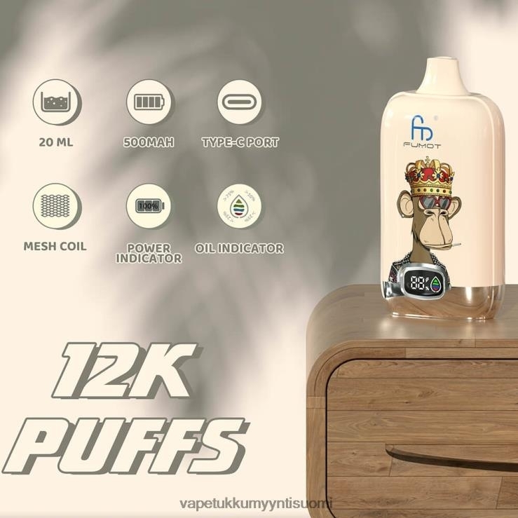 vape wholesale online 662RF4 kertakäyttöinen Fumot Tornado Digital Box 12000
